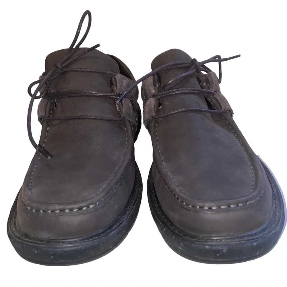 Abeo Pro System Barlow Leather Shoes Mens Size 12 M Gray Casual Comfort Lace Up